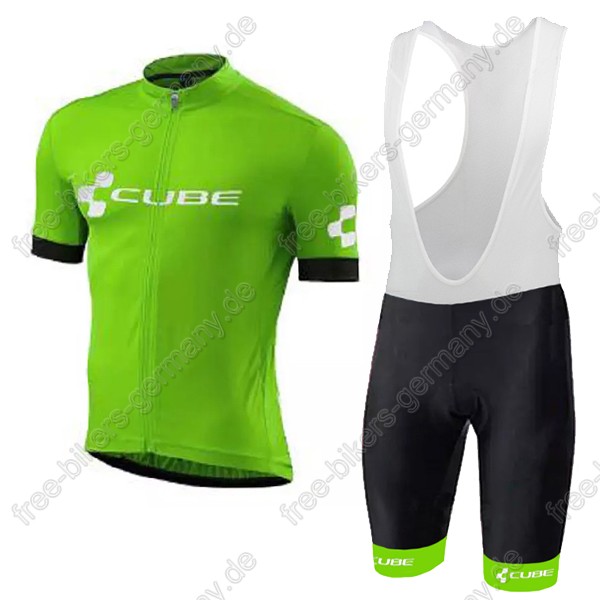 Cube Grün Radbekleidung Satz Trikot Kurzarm+Trägerhosen  Radtrikot Kaufen