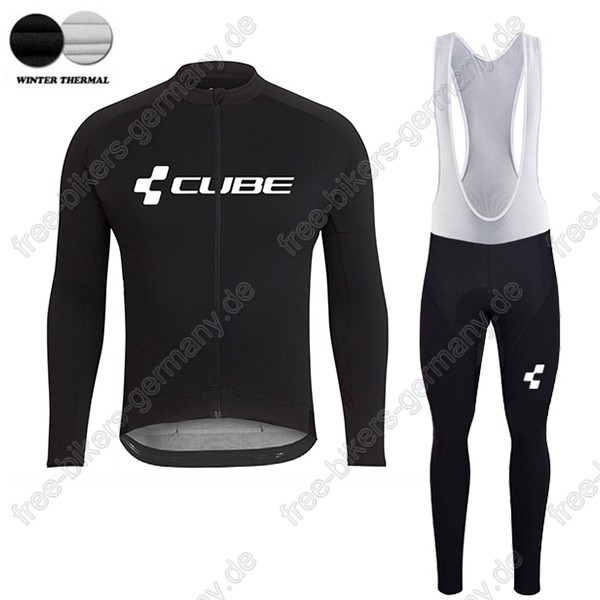Profiteam 2018 Cube schwarz winter thermal fleece Fahrradbekleidung Trikot Langarm+Lang Tr Radtrikot Kaufen