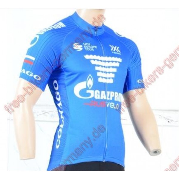 Profiteam 2018 Gazprom-Rusvelo Trikot Kurzarm Outlet Radtrikot Kaufen