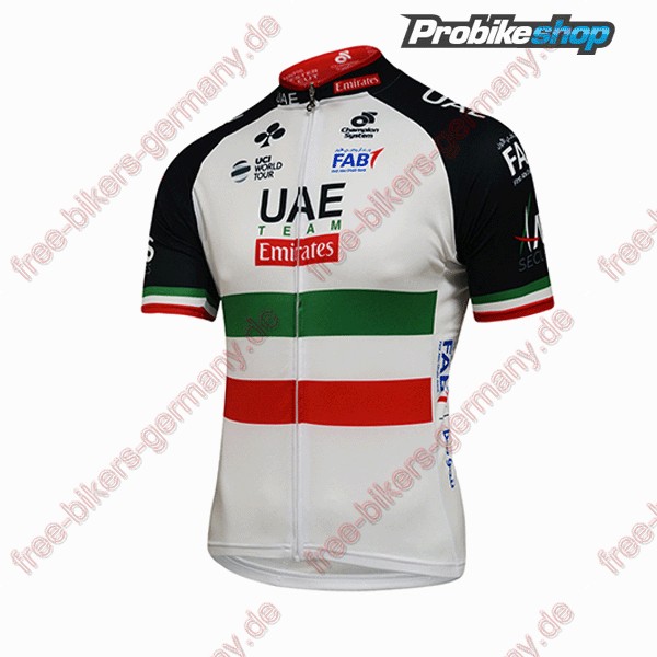 Profiteam 2018 UAE ITALIAN CHAMPION Trikot Kurzarm Outlet Radtrikot Kaufen