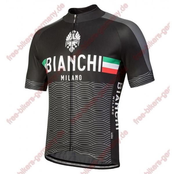 Profiteam 2018 Bianchi Milano Attone schwarz Trikot Kurzarm 14219CJ Radtrikot Kaufen