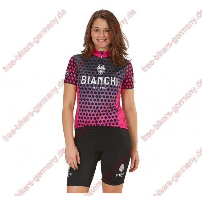 Profiteam 2018 Bianchi Milano Gravina pink Damen Fahrradbekleidung Trikot Kurzarm+Radhose Radtrikot Kaufen Profiteam 2018 Bianchi Milano Gravina pink Damen Fahrradbekleidung Trikot Kurzarm+Radhose Radtrikot Kaufen
