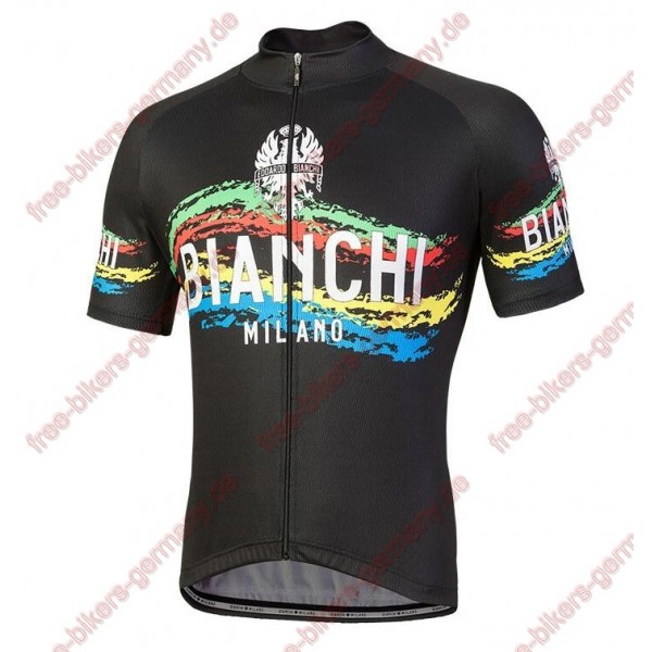 Profiteam 2018 Bianchi Milano Misegna schwarz Trikot Kurzarm 44253LZ Radtrikot Kaufen