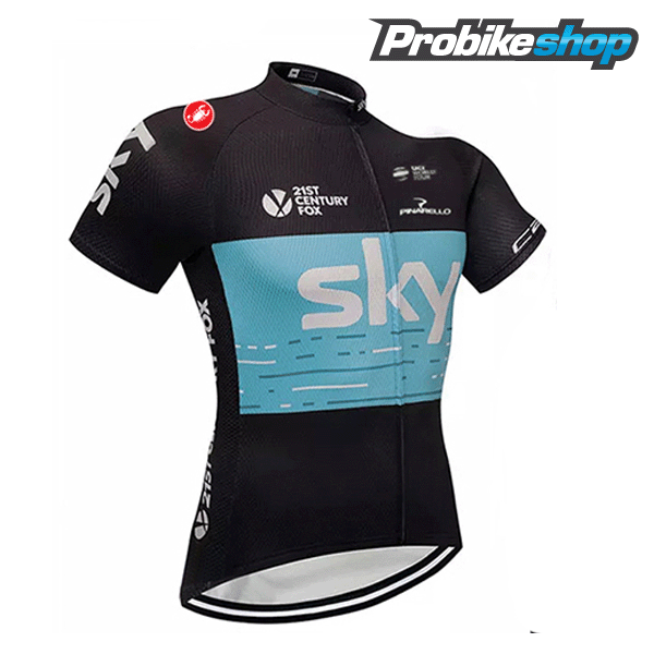 Sky 2018 Radbekleidung Satz Trikot Kurzarm+Trägerhosen Sets schw Radtrikot Kaufen