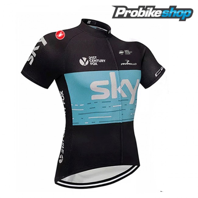 Sky 2018 Radbekleidung Satz Trikot Kurzarm+Trägerhosen Sets schw Radtrikot Kaufen Sky 2018 Radbekleidung Satz Trikot Kurzarm+Trägerhosen Sets schw Radtrikot Kaufen