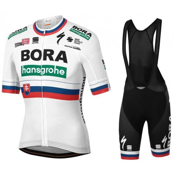 Fahrradbekleidung Radsport 2020 BORA-hansgrohe Slowakischer Meister Radbekleidung Satz Trikot Kurzarm+Trägerhosen Se Radtrikot Kaufen