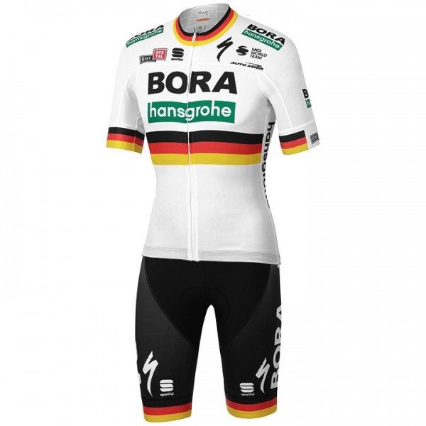 Fahrradbekleidung Radsport 2020 BORA-hansgrohe German Champion Radbekleidung Satz Trikot Kurzarm+Fahrradhose Se Radtrikot Kaufen