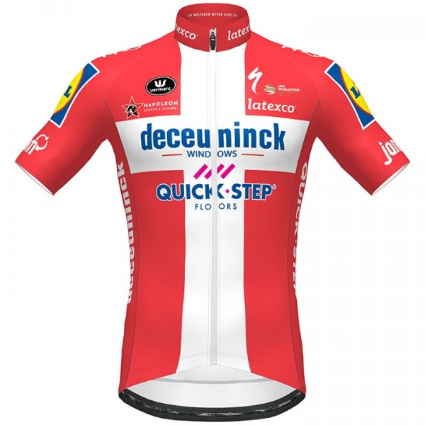 Fahrradbekleidung Radsport 2020 DECEUNINCK QUICK-STEP Danish Champion Trikot Kurzarm Outlet Radtrikot Kaufen