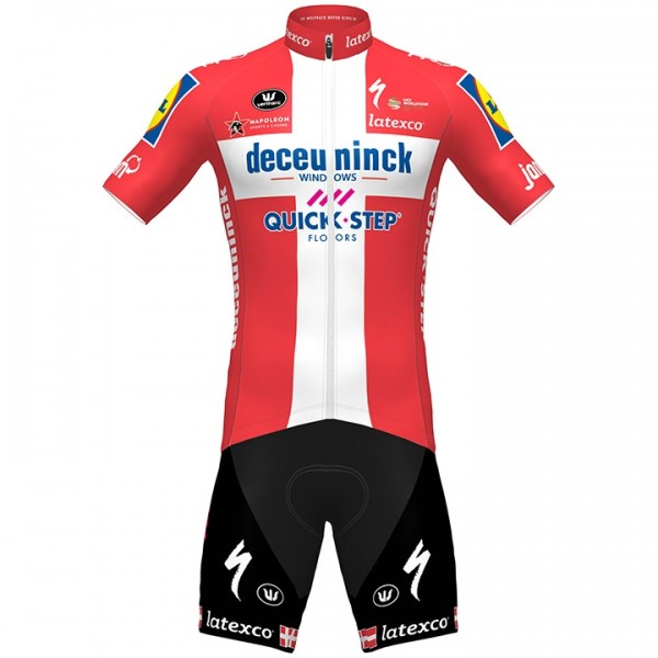 Fahrradbekleidung Radsport 2020 DECEUNINCK QUICK-STEP Danish Champion Radbekleidung Satz Trikot Kurzarm+Fahrradhose Se Radtrikot Kaufen