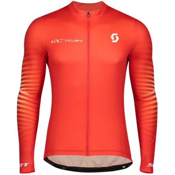 Fahrradbekleidung Radsport 2020 SCOTT RC TEAM 10 Trikot Langarmrot Radtrikot Kaufen
