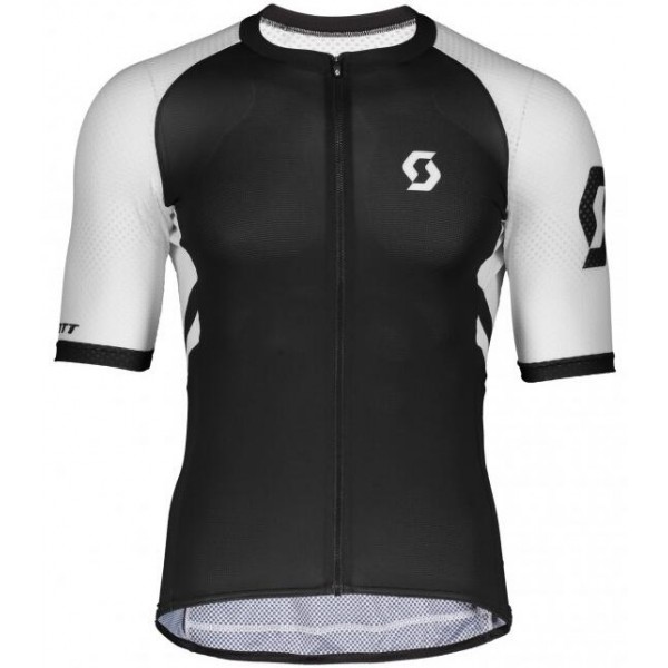 Fahrradbekleidung Radsport 2020 SCOTT RC Premium Climber Trikot Kurzarm Outlet schwarz/Weiß Radtrikot Kaufen