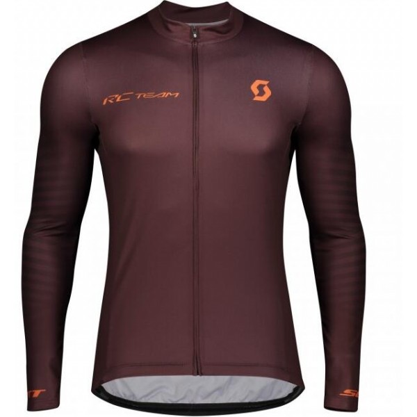 Fahrradbekleidung Radsport 2020 SCOTT RC TEAM 10 Trikot Langarmmarrone Radtrikot Kaufen
