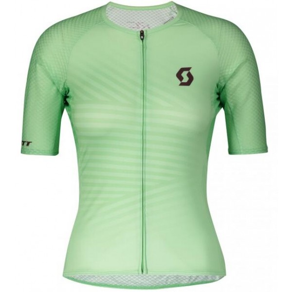 Fahrradbekleidung Radsport 2020 Damen SCOTT RC Premium Climber Trikot Kurzarm Outlet Grün Radtrikot Kaufen