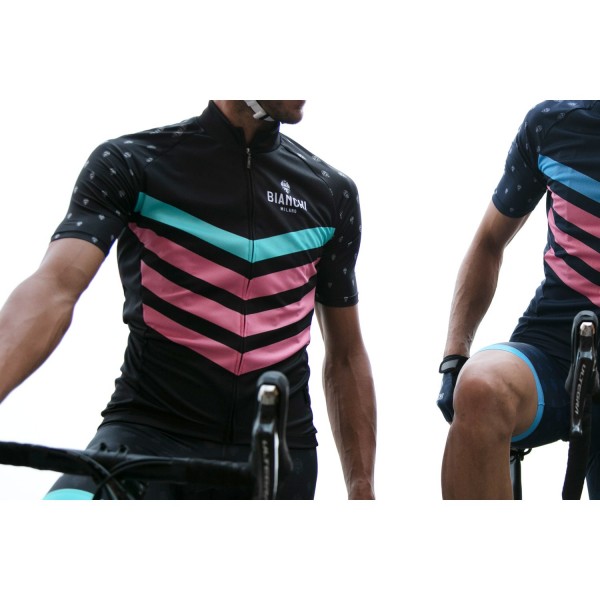 NICANDRO Radtrikot kurzarm schwarz