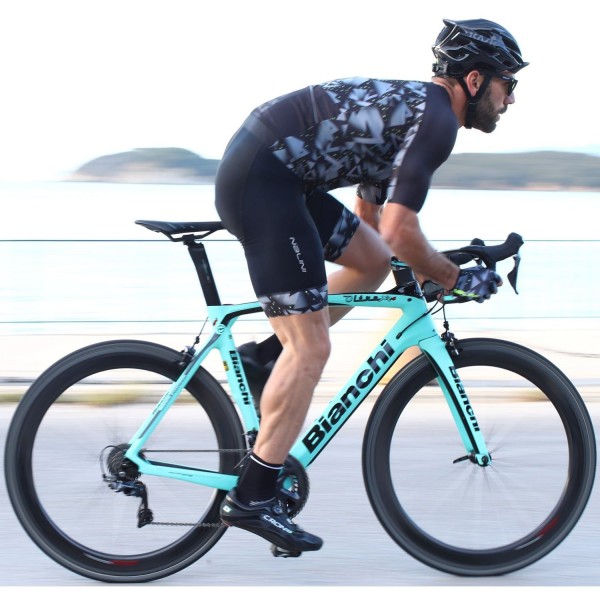 MEXICO1968 Radtrikot kurzarm schwarz