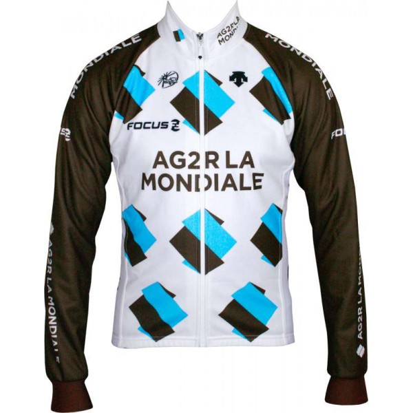 AG2R LA MONDIALE 2014 Radsport-Winterjacke Radsport-Profi-Team