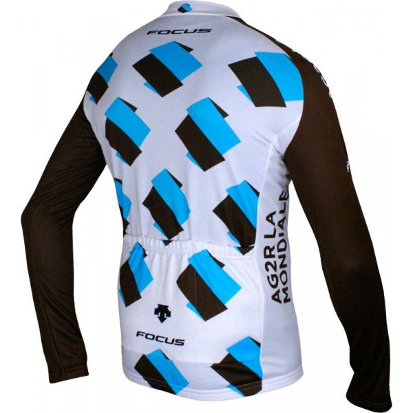 AG2R LA MONDIALE 2015 Langarmtrikot Radsport-Profi-Team