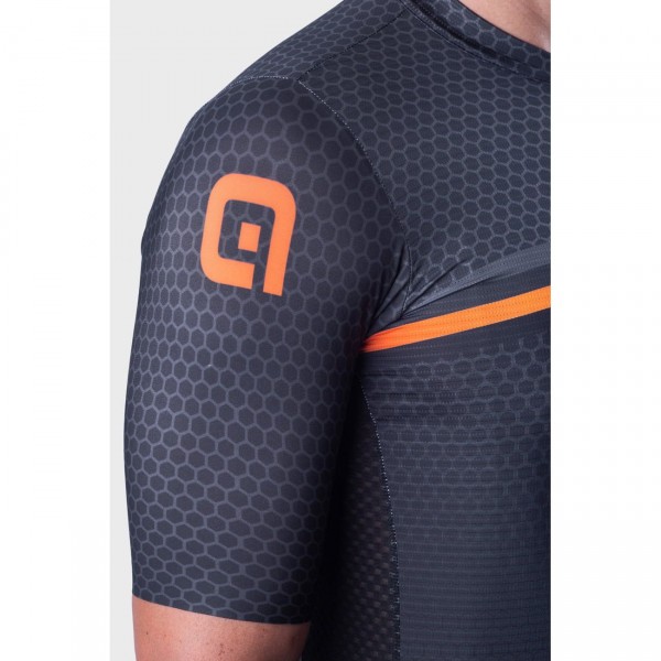 ALE BRIDGE Radtrikot kurzarm schwarz