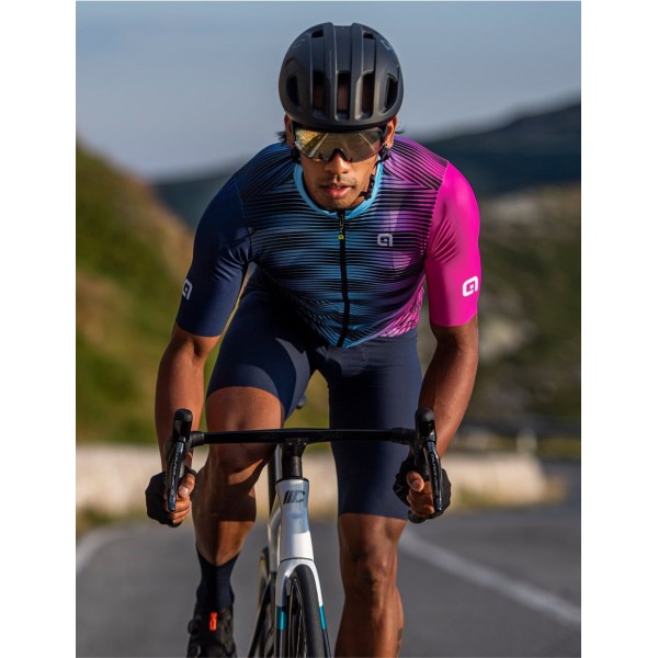 ALE DINAMICA Radtrikot kurzarm blau