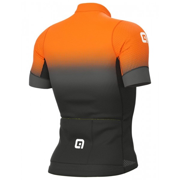 ALE GRADIENT Radtrikot kurzarm schwarz/neonorange