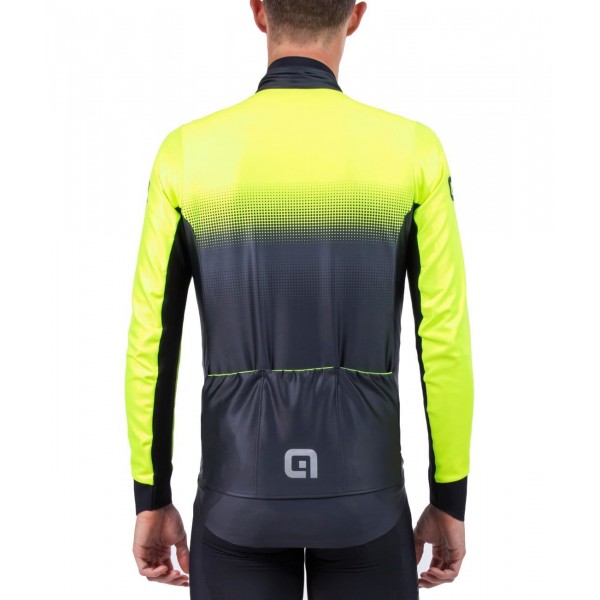 ALE GRADIENT Fahrradjacke neongelb/schwarz
