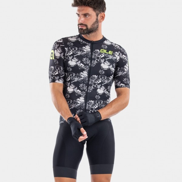 ALE LAS VEGAS Radtrikot kurzarm schwarz