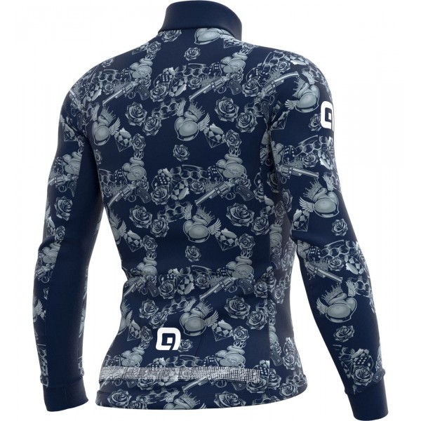 ALE LAS VEGAS Radtrikot langarm blau