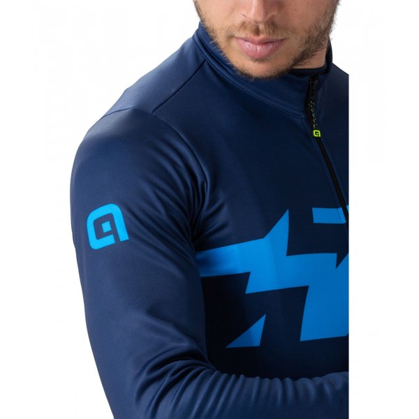 ALE READY Radtrikot langarm blau