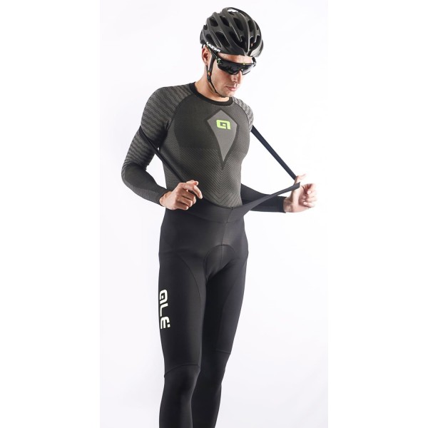 ALE SOLID WINTER Trägerhose lang schwarz