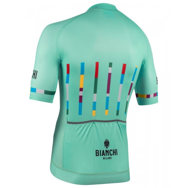 FANACO Radtrikot kurzarm celeste