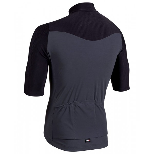MURATA gefüttertes Radtrikot kurzarm anthrazit/schwarz MURATA gefüttertes Radtrikot kurzarm anthrazit/schwarz