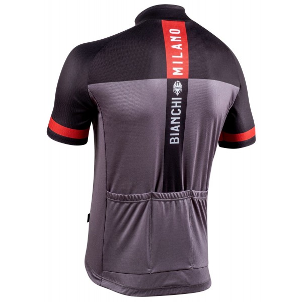 OLLASTU Radtrikot kurzarm schwarz/grau