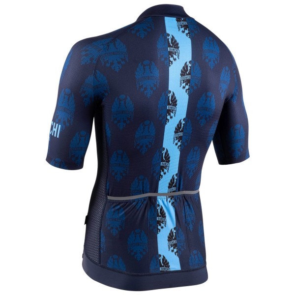 RONCACCIO Radtrikot kurzarm blau