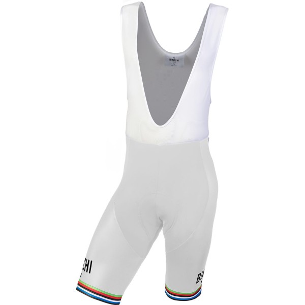 Radsport-Trägerhose VICTORY-Campione del Mondo weiß
