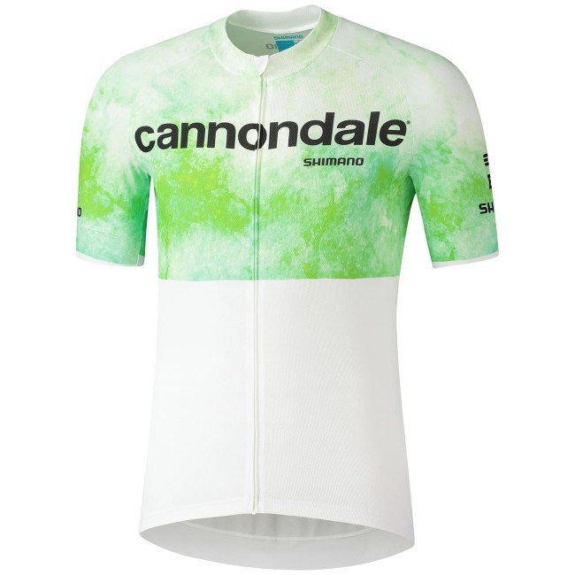 Cannondale FACTORY RACING 2022 Radtrikot kurzarm weiß (langer RV)-Radsport-Profi-Team Cannondale FACTORY RACING 2022 Radtrikot kurzarm weiß (langer RV)-Radsport-Profi-Team