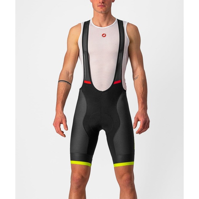 COMPETIZIONE KIT Trägerhose kurz schwarz/neon-gelbgrün (black/electric lime) COMPETIZIONE KIT Trägerhose kurz schwarz/neon-gelbgrün (black/electric lime)