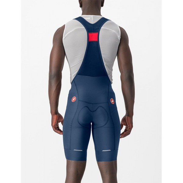 COMPETIZIONE Trägerhose kurz blau