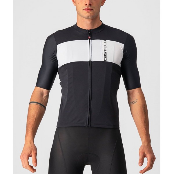 PROLOGO 7 Radtrikot kurzarm schwarz/weiß