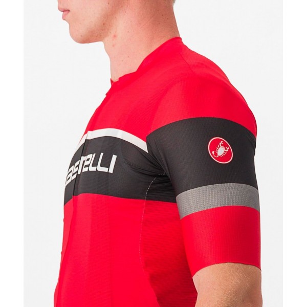 SCORPIONE 3 Radtrikot kurzarm rot/schwarz