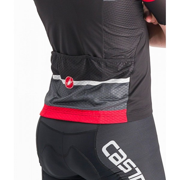 SCORPIONE 3 Radtrikot kurzarm schwarz/grau