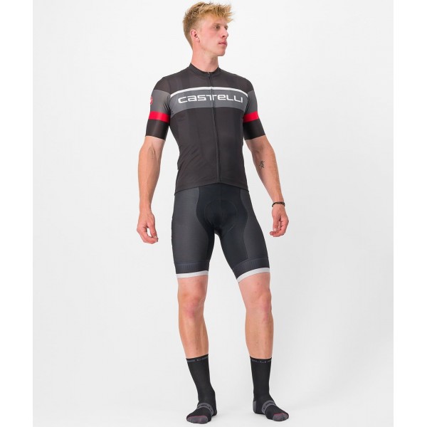 SCORPIONE 3 Radtrikot kurzarm schwarz/grau