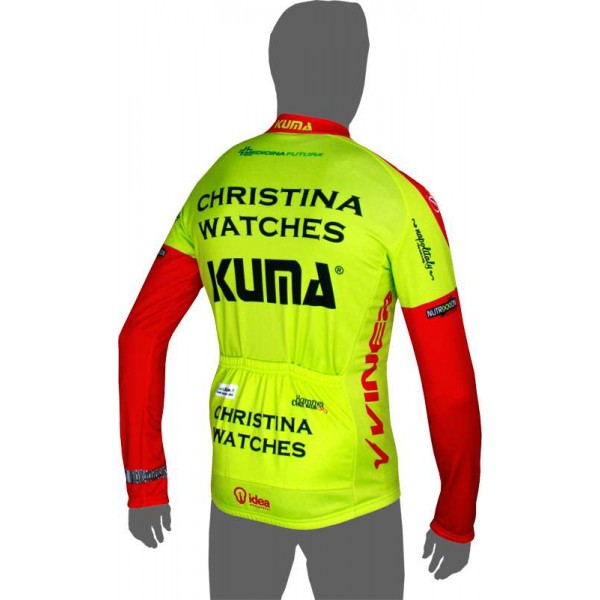 CHRISTINA WATCHES-KUMA 2014 Langarmtrikot Radsport-Profi-Team CHRISTINA WATCHES-KUMA 2014 Langarmtrikot Radsport-Profi-Team
