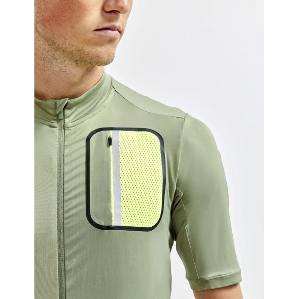 ADV Offroad Radtrikot kurzarm grün/neongelb