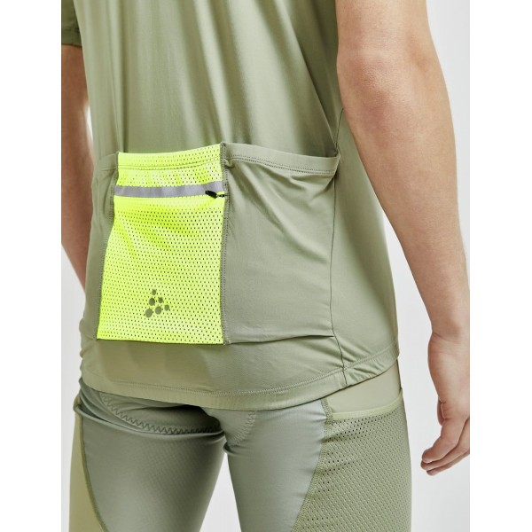 ADV Offroad Radtrikot kurzarm grün/neongelb