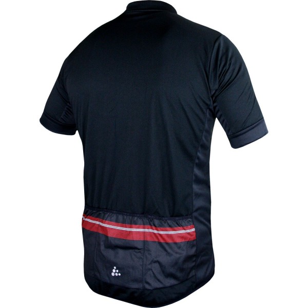 REEL JERSEY Radtrikot kurzarm schwarz/rot