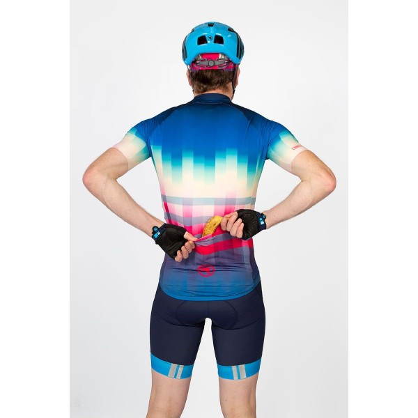 EQUALIZER LTD Radtrikot kurzarm blau