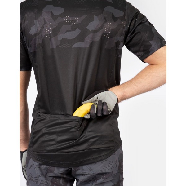 HUMMVEE RAY Radtrikot kurzarm schwarz