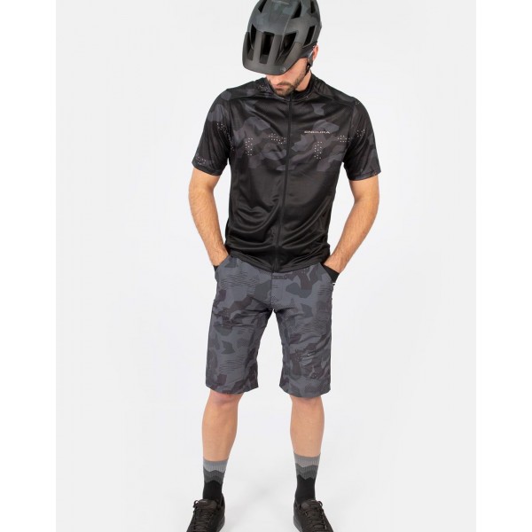 HUMMVEE RAY Radtrikot kurzarm schwarz