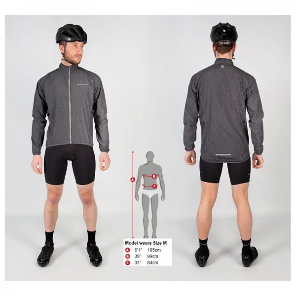 PAKAJAK Fahrrad Windjacke schwarz