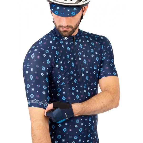 Supercraft Radtrikot kurzarm blau